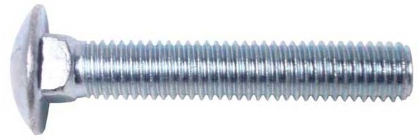 BCGFISS1/2C1.5 1/2-13 X 1 1/2" FIN NECK CARRIAGE BOLT 304SS HEAD MARKED 304